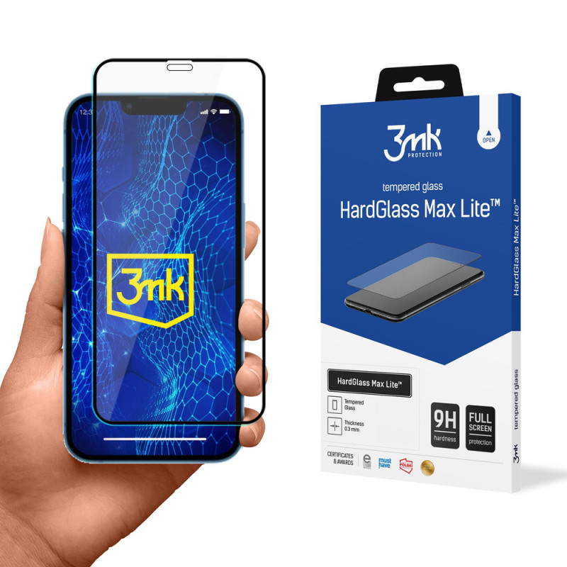 Ochranné sklo 3mk HARdGlass Max Lite™ pro iPhone 13 mini - čiré