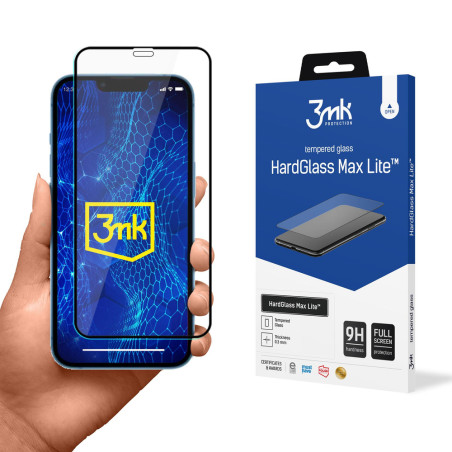 Ochranné sklo 3mk HardGlass Max Lite™ iPhone 13 mini - čiré