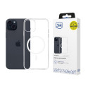 Kryt 3mk Clear MagCase MagSafe pro iPhone 15 Plus - transparent