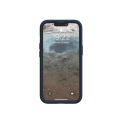 NJORD Vatn MagSafe Kryt z lososí kůže pro iPhone 13 Pro Max, tmavě modrý