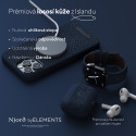 NJORD Vatn MagSafe Kryt z lososí kůže pro iPhone 13 Pro Max, tmavě modrý