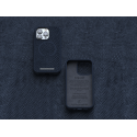 NJORD Vatn MagSafe Kryt z lososí kůže pro iPhone 13 Pro Max, tmavě modrý