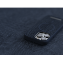 NJORD Vatn MagSafe Kryt z lososí kůže pro iPhone 13 Pro Max, tmavě modrý