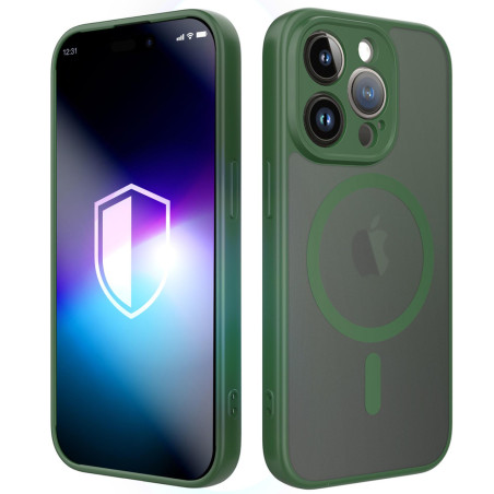 Kryt 3mk Misty MagCase pro iPhone 15 Pro – zelený