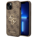 Kryt Guess 4G BIG METAL LOGO pro iPhone 14 - hnědý