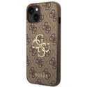 Kryt Guess 4G BIG METAL LOGO pro iPhone 14 - hnědý