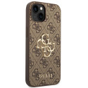 Kryt Guess 4G BIG METAL LOGO pro iPhone 14 - hnědý