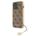 Kryt Guess 4G CHARMS Collection iPhone 13 Pro - brown