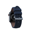 NJORD Vatn Řemínek z lososí kůže pro Apple Watch 42/44/45/49mm, tmavě modrý