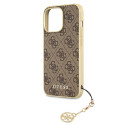 Kryt Guess 4G CHARMS Collection iPhone 13 Pro - brown