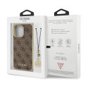 Kryt Guess 4G CHARMS Collection iPhone 13 Pro - brown