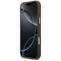 Kryt Guess 4G PU Triangle Logo & Stand pro iPhone 17 Pro Max - hnědý