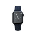 NJORD Vatn Řemínek z lososí kůže pro Apple Watch 42/44/45/49mm, tmavě modrý