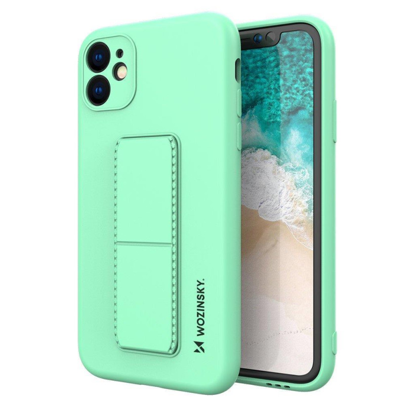 Kryt Wozinsky KICKSTAND CASE pro iPhone 12 mini - mint