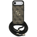 Pouzdro Guess 4G BIG LOGO CORD pro iPhone 17 Air - hnědá