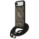 Pouzdro Guess 4G BIG LOGO CORD pro iPhone 17 Air - hnědá