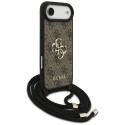 Pouzdro Guess 4G BIG LOGO CORD pro iPhone 17 Air - hnědá