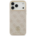 Kryt Guess 4G Strass Logo iPhone 17 Pro Max - růžová