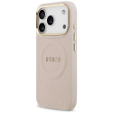 Kryt Guess Peony Hot Stamp MagSafe pro iPhone 17 Pro - pink