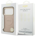 Kryt Guess Peony Hot Stamp MagSafe pro iPhone 17 Pro - pink