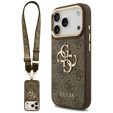 Kryt Guess 4G Big 4G Classic Logo pro iPhone 17 Pro - hnědá