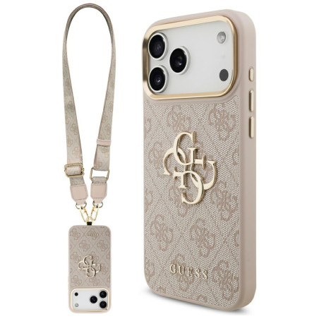 Kryt Guess 4G Big 4G Classic Logo pro iPhone 17 Pro Max - růžová
