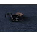 NJORD Vatn Řemínek z lososí kůže pro Apple Watch 42/44/45/49mm, tmavě modrý