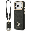 Kryt Guess 4G STRASS LOGO pro iPhone 17 Pro - černý