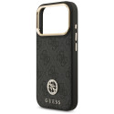 Kryt Guess 4G STRASS LOGO pro iPhone 17 Pro - černý