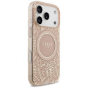 Kryt Guess IML Flowers MagSafe pro iPhone 17 Pro - pink