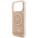 Kryt Guess IML Flowers MagSafe pro iPhone 17 Pro - pink