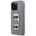 Kryt Karl Lagerfeld FW Grained iPhone 16 Pro Max - šedý