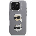 Kryt Karl Lagerfeld FW Grained iPhone 16 Pro Max - šedý