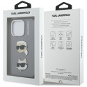 Kryt Karl Lagerfeld FW Grained iPhone 16 Pro Max - šedý