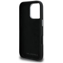 Kryt Karl Lagerfeld FW Grained Signature pro iPhone 16 Pro - černý
