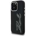 Kryt Karl Lagerfeld FW Grained Logo iPhone 16 Pro Max - černý