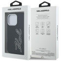 Kryt Karl Lagerfeld FW Grained Logo iPhone 16 Pro Max - černý