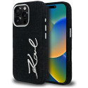 Kryt Karl Lagerfeld FW Jeans Logo iPhone 16 Pro – černý