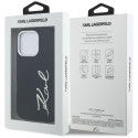 Kryt Karl Lagerfeld FW Jeans Logo iPhone 16 Pro – černý