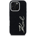 Kryt Karl Lagerfeld FW JEANS SIGNATURE iPhone 16 Pro Max - černý