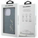 Kryt Karl Lagerfeld FW JEANS SIGNATURE iPhone 16 Pro Max - modrý