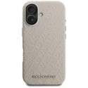 Kryt Karl Lagerfeld FW STAMPED iPhone 16 - béžový
