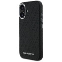 Kryt Karl Lagerfeld FW Stamped pro iPhone 16 - černý