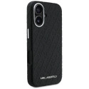 Kryt Karl Lagerfeld FW Stamped pro iPhone 16 - černý