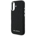 Kryt Karl Lagerfeld FW Stamped pro iPhone 16 - černý