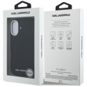 Kryt Karl Lagerfeld FW Stamped pro iPhone 16 - černý