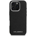 Kryt Karl Lagerfeld FW Stamped pro iPhone 16 Pro Max - černý