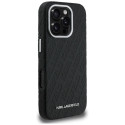 Kryt Karl Lagerfeld FW Stamped pro iPhone 16 Pro Max - černý