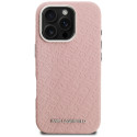 Kryt Karl Lagerfeld Stamped iPhone 16 Pro - růžový