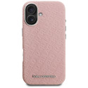 Kryt Karl Lagerfeld FW Stamped iPhone 16 - růžová